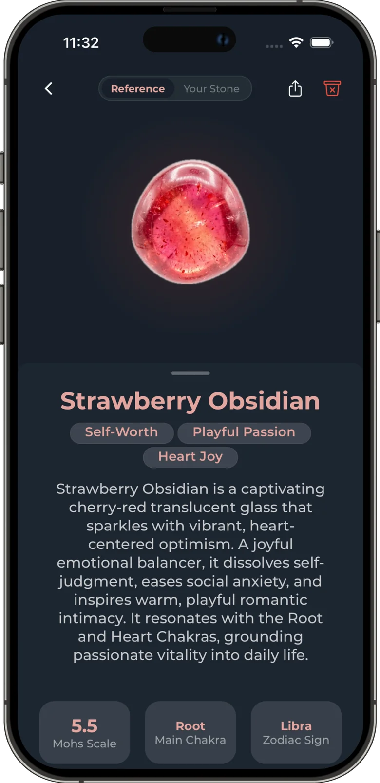A crystal’s story in Stash